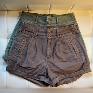 American Eagle High Waisted Shorts Bundle (2)